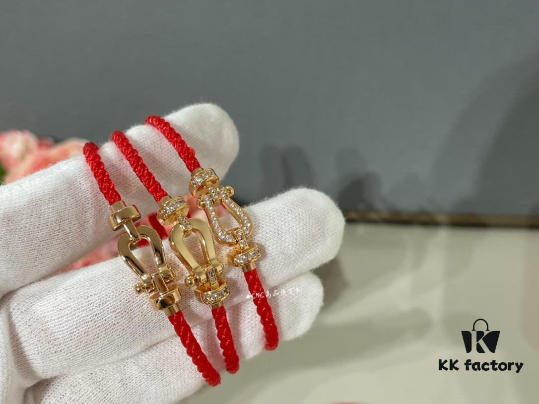 692ff72d99f2d84055c8e051 Rose Gold Small Fred Force 10 Red Rope Bracelet, Lucky Red ❤️ Bestseller! Must-Have for New Year!