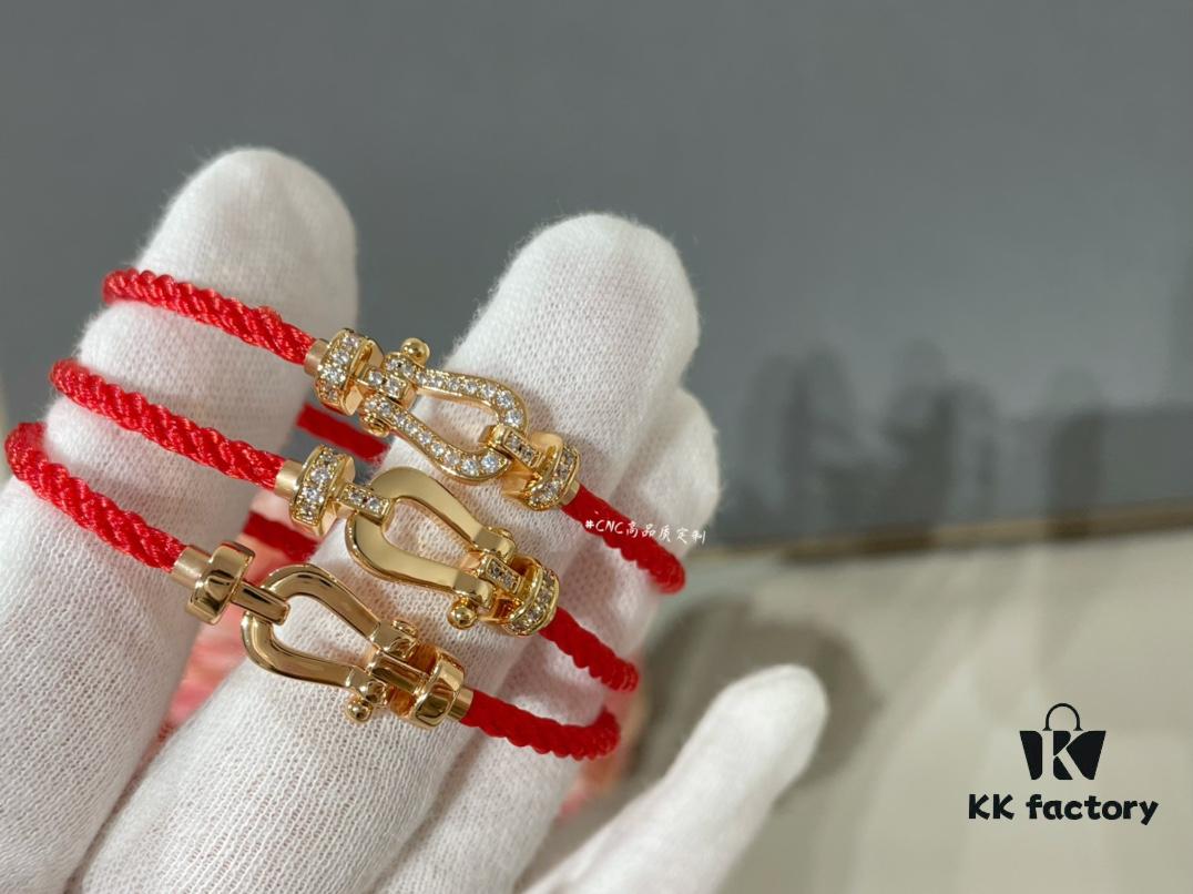 692ff72d99f2d84055c8e053 Rose Gold Small Fred Force 10 Red Rope Bracelet, Lucky Red ❤️ Bestseller! Must-Have for New Year!