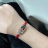 Black and White Combo, Large Horse Hoof Clasp for Hand Reference