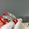 692ff73399f2d84055c8e05f Fred Alphabeads Half Diamond Full Diamond Red Bracelet, Logo Fully Polished from All Angles