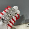Fred FRED Large White Gold Horse Hoof Clasp, Thick Gold Hand-Inlaid High Quality
