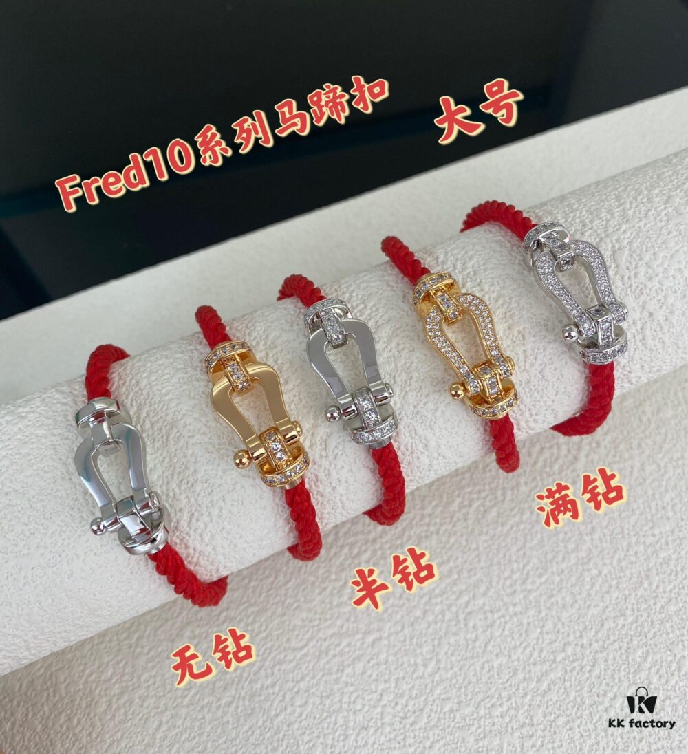 692ff73699f2d84055c8e066 Fred Fred Red String D-Shaped Clasp Bracelet Series
