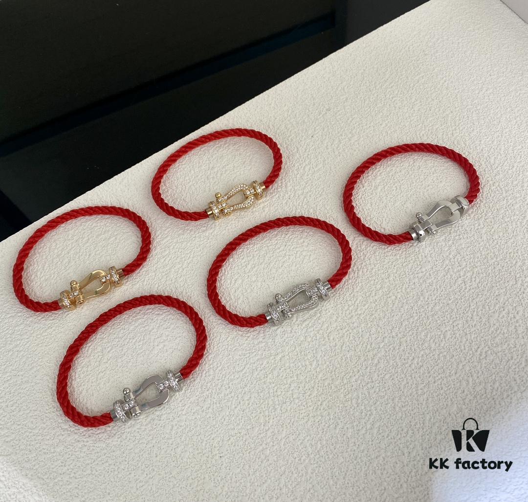 Fred Fred Red String D-Shaped Clasp Bracelet Series