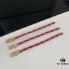 Fred New Bicolor Red Rope D-Shaped Clasp