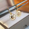 Dior Eight-Pointed Star Compass Stud Earrings