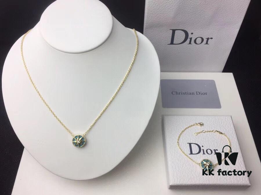 692ff76699f2d84055c8e0cc DIOR Compass Necklace Bracelet 💥 Victoire de Castellane Reinterprets Mr. Dior's Lucky Star - The Eight-Pointed Star with a Rose of Winds Design