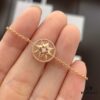 692ff76a99f2d84055c8e0d9 D!or Compass Bracelet - Rose des Vents Collection, 18K Real Gold Plated with Diamond and Silver Base, Featuring Turquoise, Lapis Lazuli, White Shell, and Pink Crystal Options