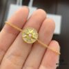 692ff76c99f2d84055c8e0dd D!or Compass Bracelet - Rose des Vents Collection, 18K Real Gold Plated with Diamond and Silver Base, Featuring Turquoise, Lapis Lazuli, White Shell, and Pink Crystal Options