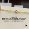 692ff76f99f2d84055c8e0e3 D!or Compass Bracelet - Rose des Vents Collection, 18K Real Gold Plated with Diamond and Silver Base, Featuring Turquoise, Lapis Lazuli, White Shell, and Pink Crystal Options