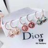 692ff76f99f2d84055c8e0e4 Dior Luxury Jewelry Rose Compass Eight-Pointed Star Stud Earrings - Exquisite Compass Rose Design, S925 Sterling Silver with Natural Turquoise, White Mother of Pearl, and Red Agate