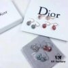 692ff76f99f2d84055c8e0e8 Dior Luxury Jewelry Rose Compass Eight-Pointed Star Stud Earrings - Exquisite Compass Rose Design, S925 Sterling Silver with Natural Turquoise, White Mother of Pearl, and Red Agate