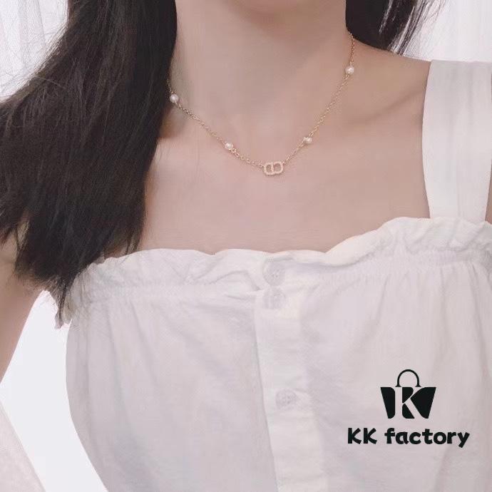 692ff77d99f2d84055c8e106 Dior【CD Necklace + Bracelet + Stud Earrings】Set (with Original Packaging, Free Shipping)