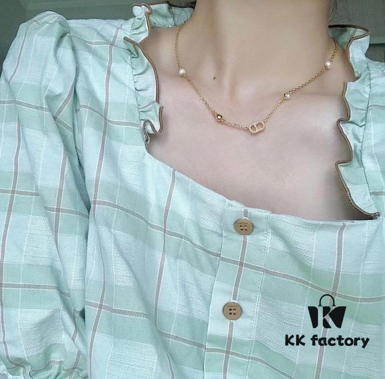 692ff78999f2d84055c8e120 Dior【CD Necklace + Bracelet + Stud Earrings】Set (with Original Packaging, Free Shipping)