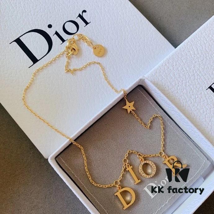 692ff78c99f2d84055c8e128 Dior Christmas Set: Necklace, Hair Clip, and Stud Earrings (Original Packaging, Free Shipping)