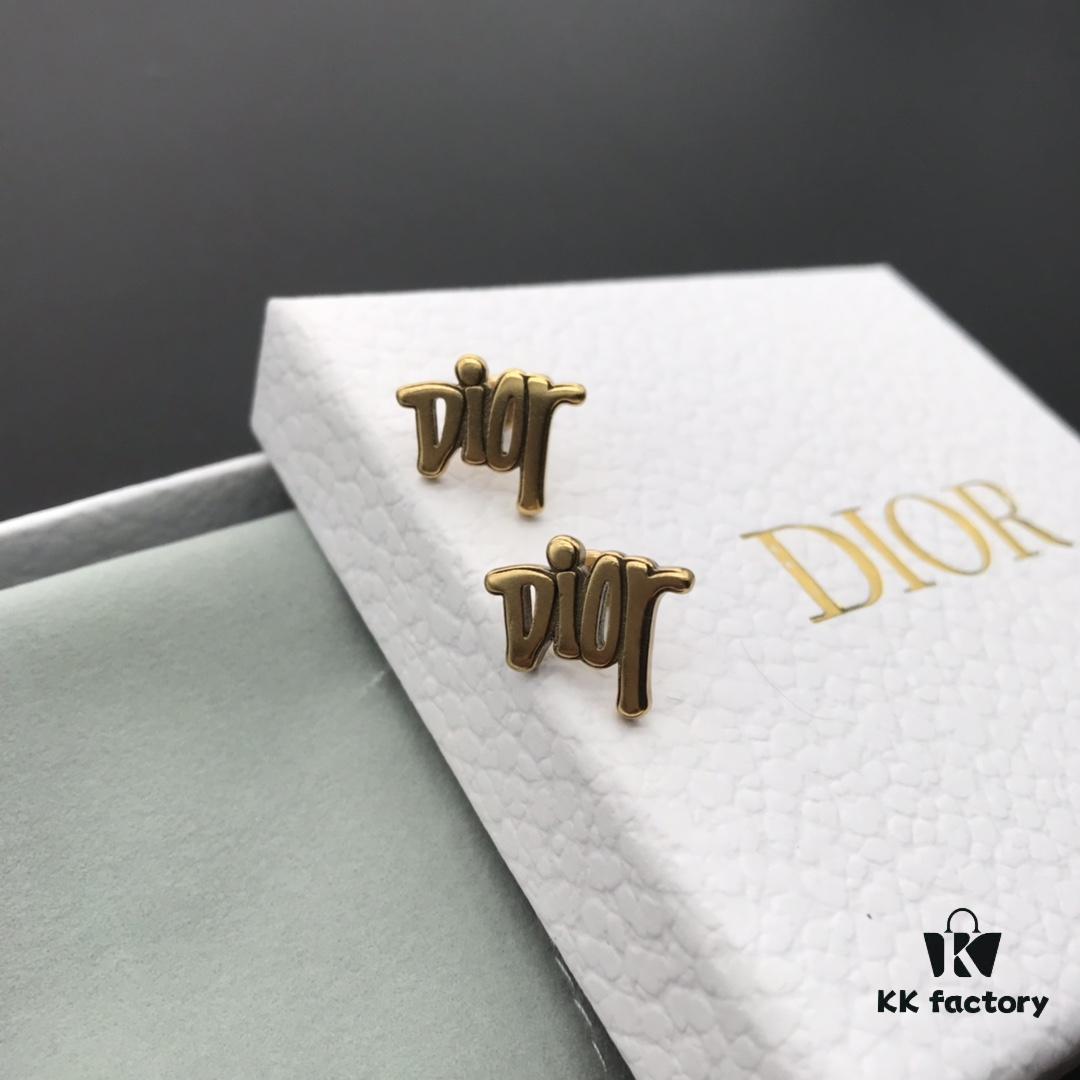 Dior In-Stock Style Stud Earrings