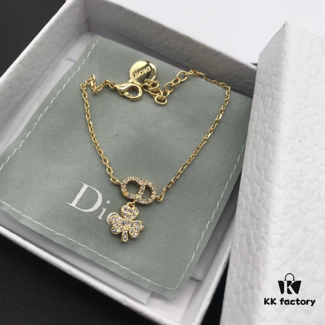 Dior Clover Bracelet CD Four-Leaf Clover Lucky Bracelet