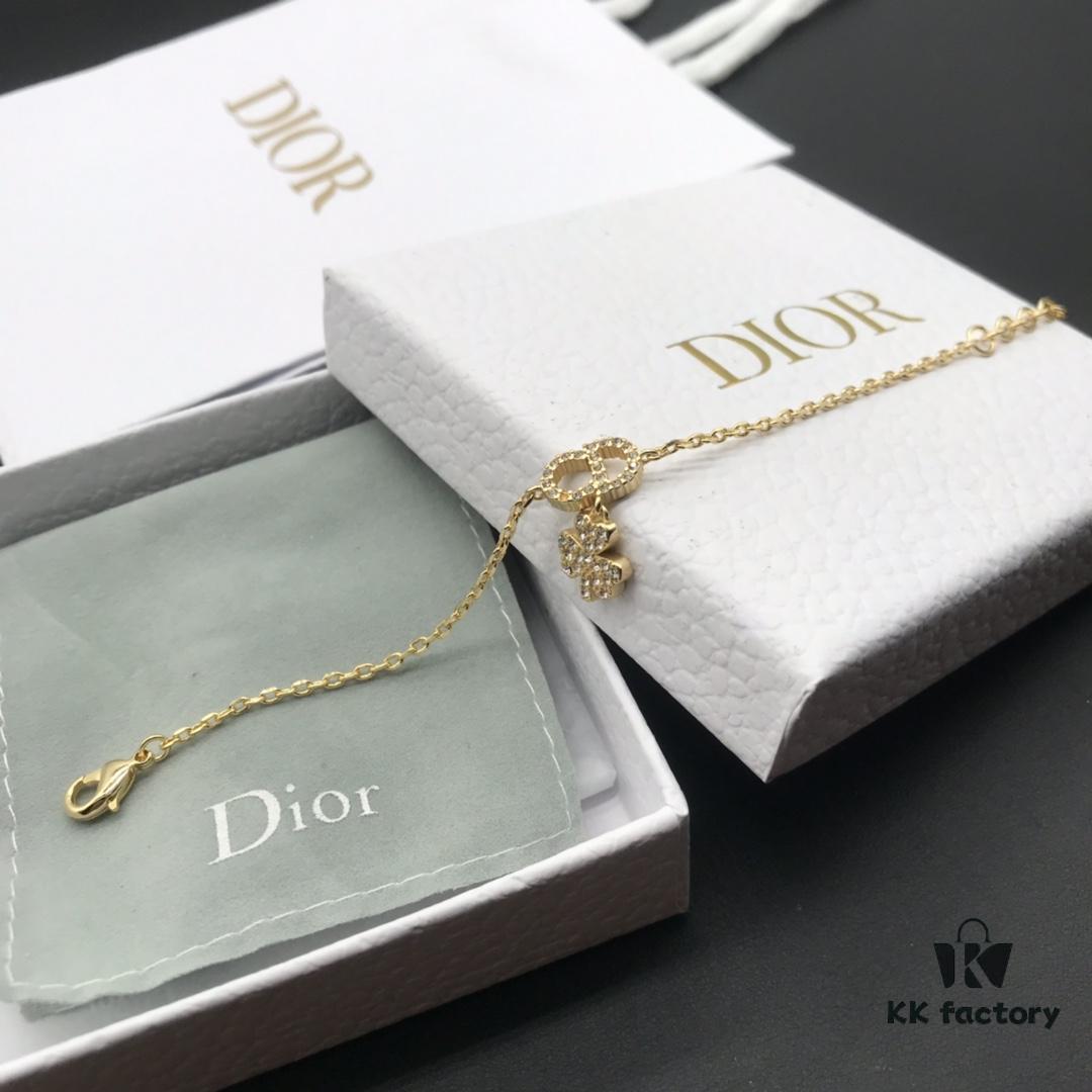 Dior Clover Bracelet CD Four-Leaf Clover Lucky Bracelet