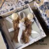 Dior Vintage Distressed Tassel Pearl Earrings