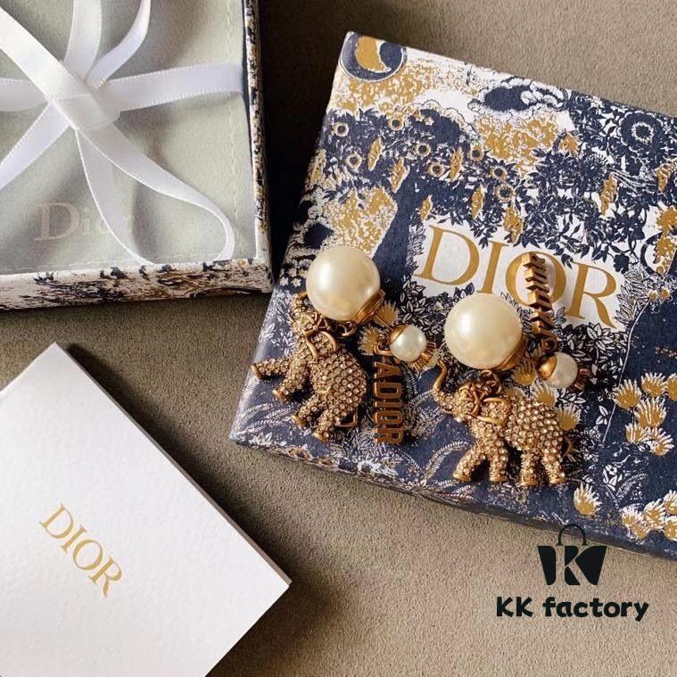 692ff7cf99f2d84055c8e1a4 Dior Vintage Elephant Earrings, Sold Individually