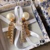 692ff7d899f2d84055c8e1b4 Dior Vintage Double Plate Pearl and Rhinestone Earrings