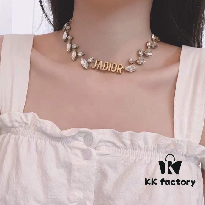 692ff7e399f2d84055c8e1c7 Dior JA Letter Willow Diamond Choker, Beautiful in Every Way You Wear It