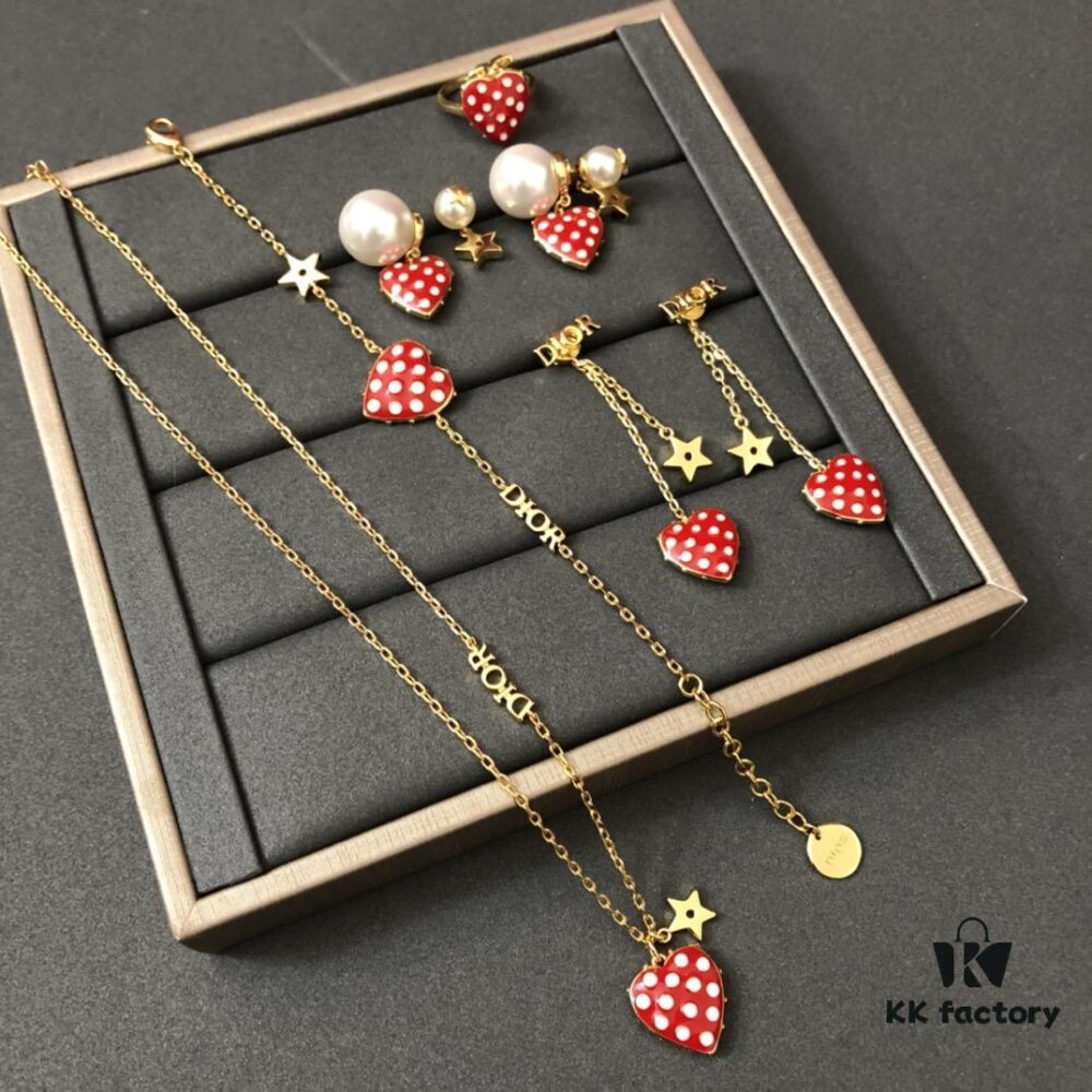 692ff7e799f2d84055c8e1cc Dior Limited Edition Valentine's Gift - Strawberry Heart with Vintage Brass Design