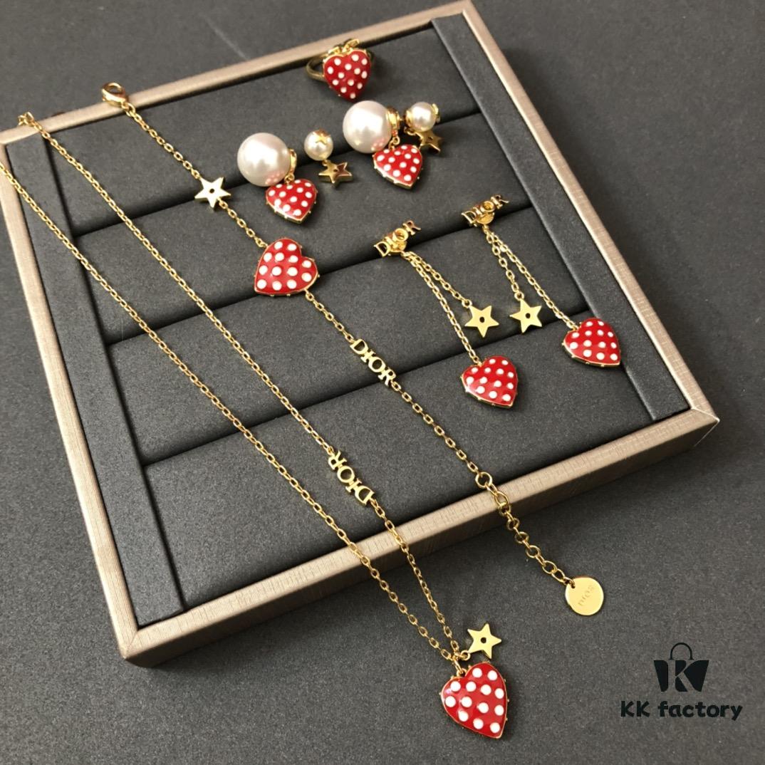 692ff7e799f2d84055c8e1cc Dior Limited Edition Valentine's Gift - Strawberry Heart with Vintage Brass Design