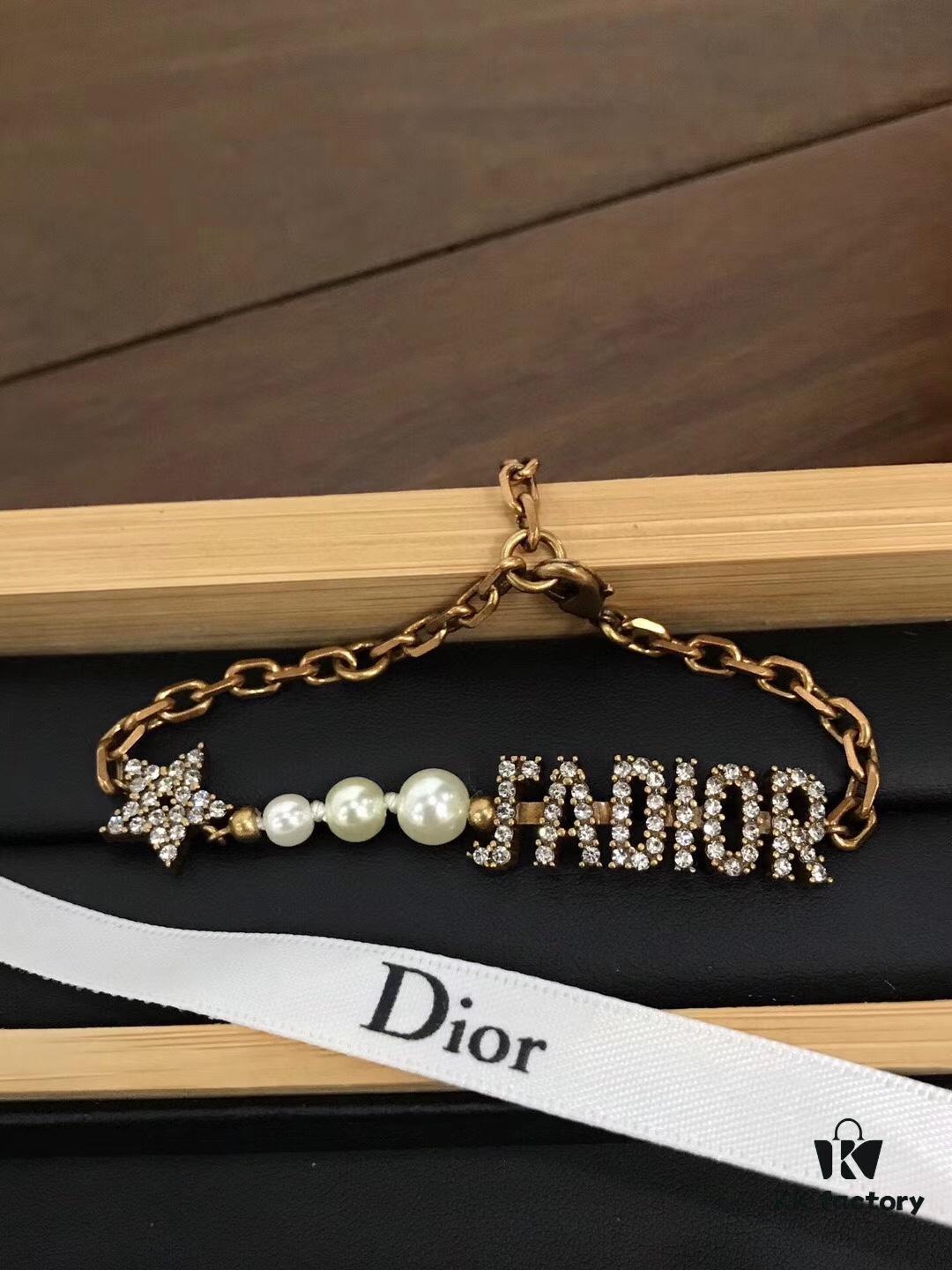 692ff7eb99f2d84055c8e1d2 Jadior Letter Bracelet with Full Diamond Design, Pearl and Metal Accents, Adjustable Length for All Wrist Sizes