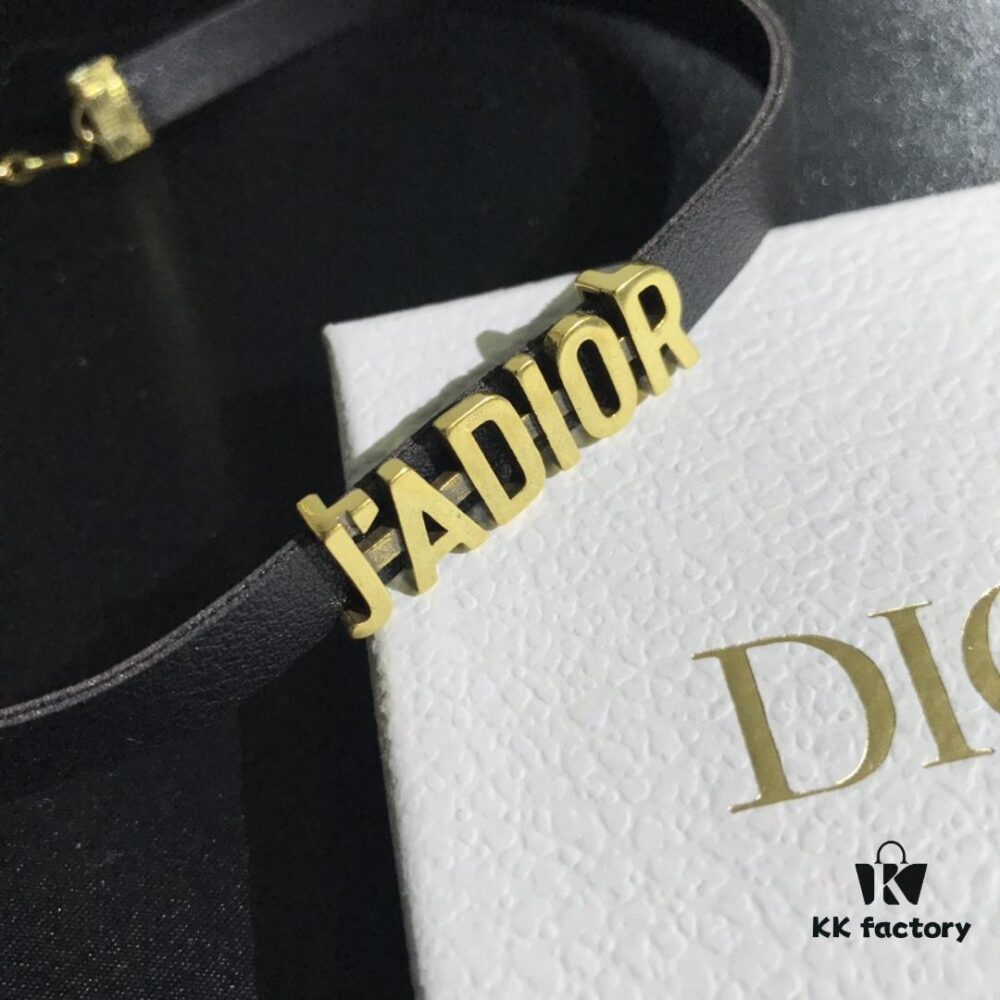 692ff7f599f2d84055c8e1dd Dior In-Stock Necklace Leather Choker