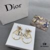 692ff81599f2d84055c8e207 Dior Pearl CD Earrings with Intersecting Large and Small Hoop Design, Adorable and Elegant, Delicately Ethereal