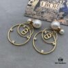 692ff81699f2d84055c8e209 Dior Pearl CD Earrings with Intersecting Large and Small Hoop Design, Adorable and Elegant, Delicately Ethereal