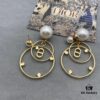 692ff81a99f2d84055c8e20d Dior Pearl CD Earrings with Intersecting Large and Small Hoop Design, Adorable and Elegant, Delicately Ethereal