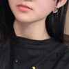 Dior Dazzling Diamond Heart Stud Earrings