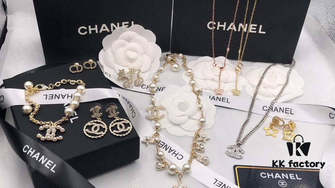 692ff82f99f2d84055c8e233 2021 Dior Chanel Autumn/Winter New Arrival Earrings, Necklace, Bracelet, Ring, 1:1 Authentic Replica with Engraved Logo, Brass Material with Sterling Silver Pin