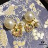 Dior Dazzling Diamond Heart Stud Earrings