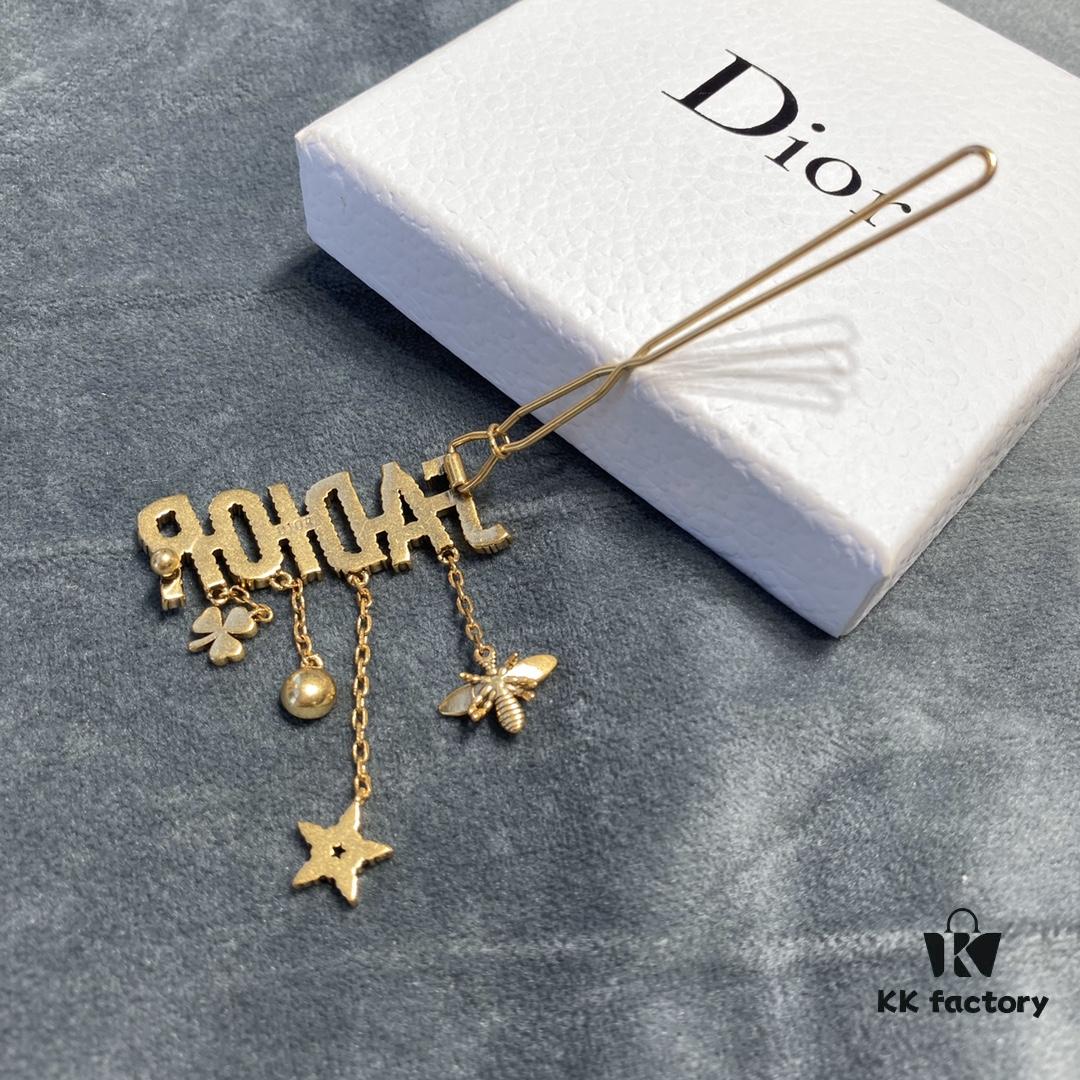 692ff86999f2d84055c8e28b Bee-inspired Dior-style Tassel Drop Hair Clip, Brass Material