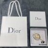 692ff86999f2d84055c8e28c Dior Oval-Shaped Hair Clip with Sparkling Zircon-Circled Frame and Hollowed Letter Design