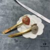 692ff87c99f2d84055c8e2a7 Dior Jadior Letter Hair Clip – Fairy-Inspired Design, Two Styles: Star-Shaped Heart with Full Rhinestones and Heart with Small Pearl Accents, Bling Bling Sparkle