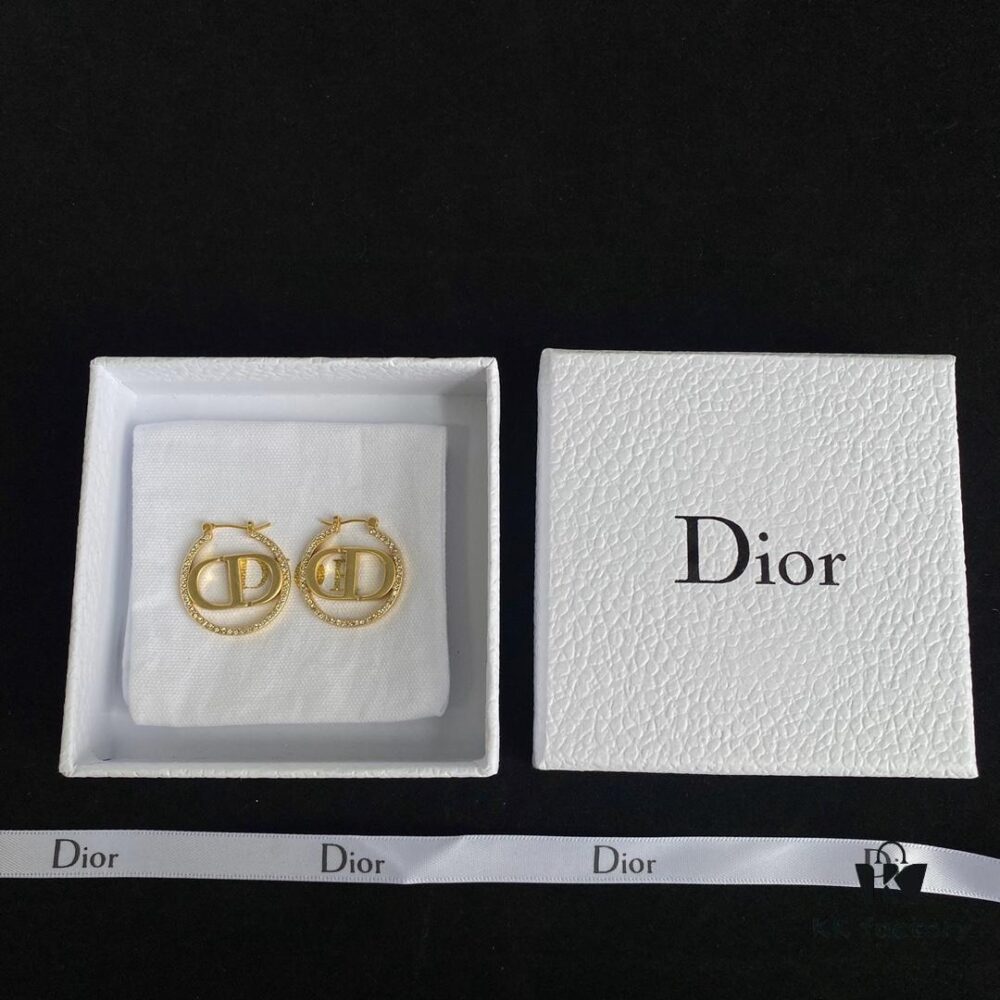 692ff88599f2d84055c8e2b8 Dior New CD Full Diamond Stud Earrings ✨