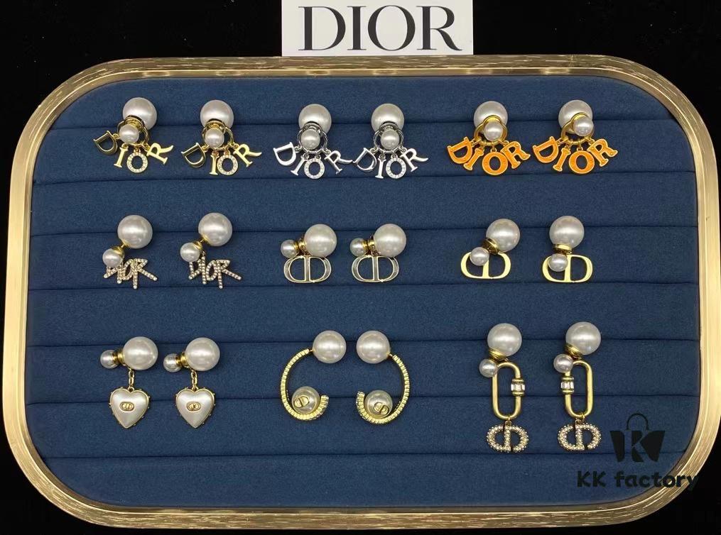 Dior Stud Earrings Collection Set Image