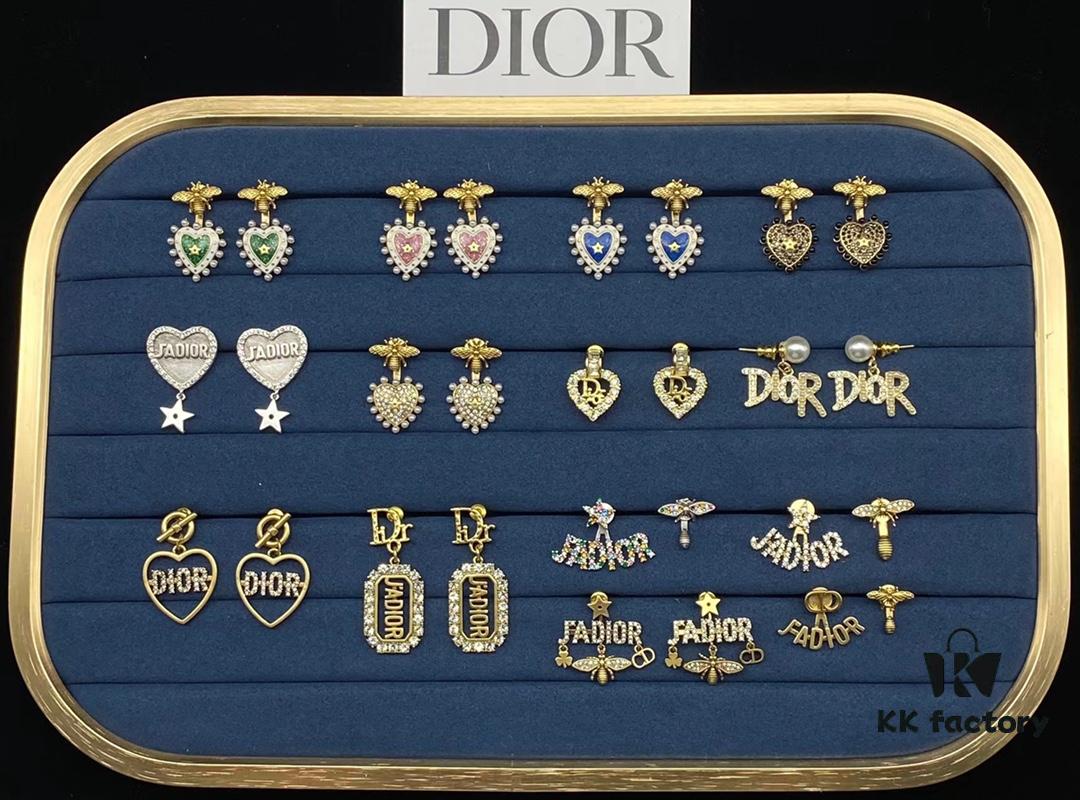 Dior Stud Earrings Collection Compilation