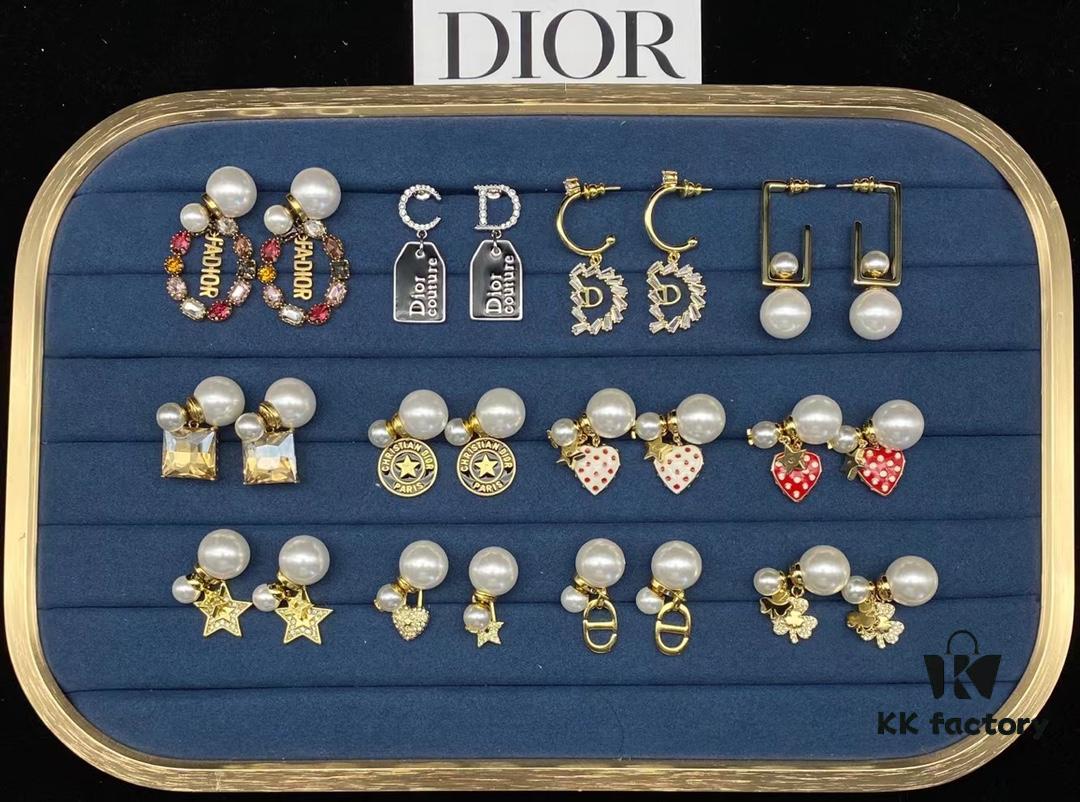 Dior Stud Earrings Collection Set Image