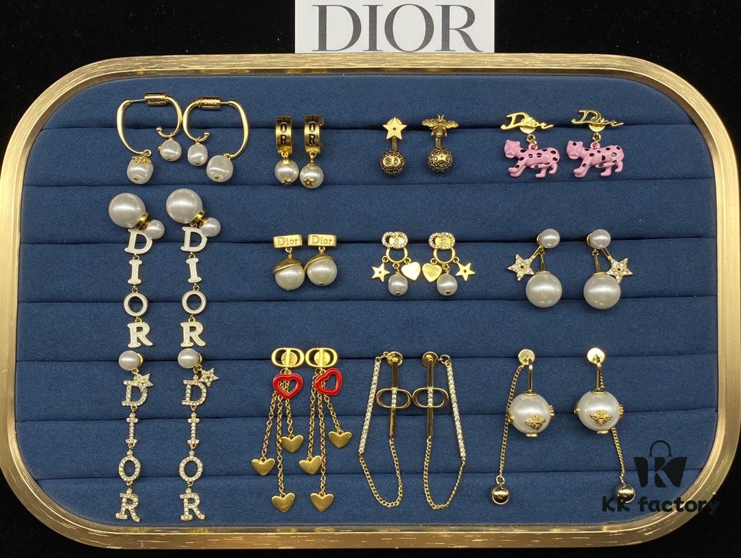 Dior Stud Earrings Collection Set Image