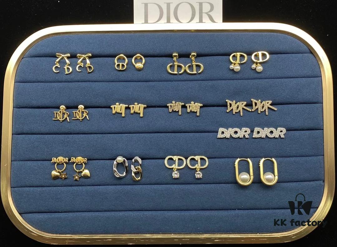Dior Stud Earrings Collection Set