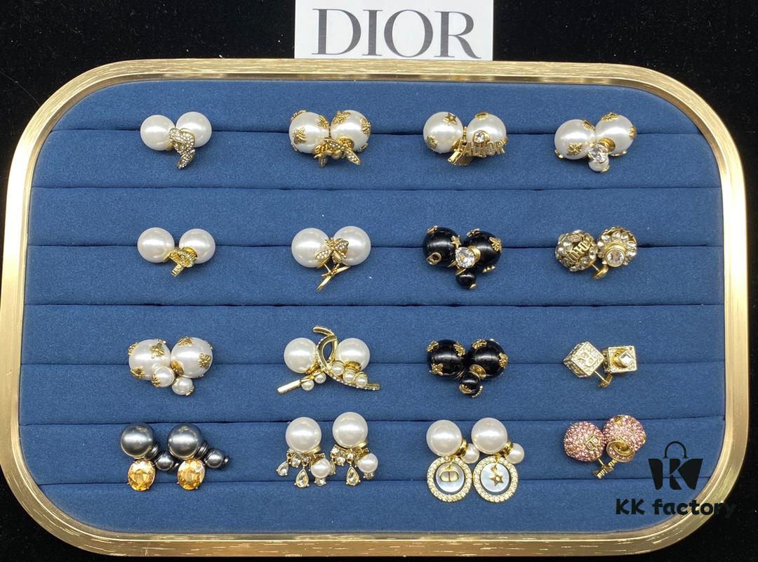 Dior Stud Earrings Collection Set