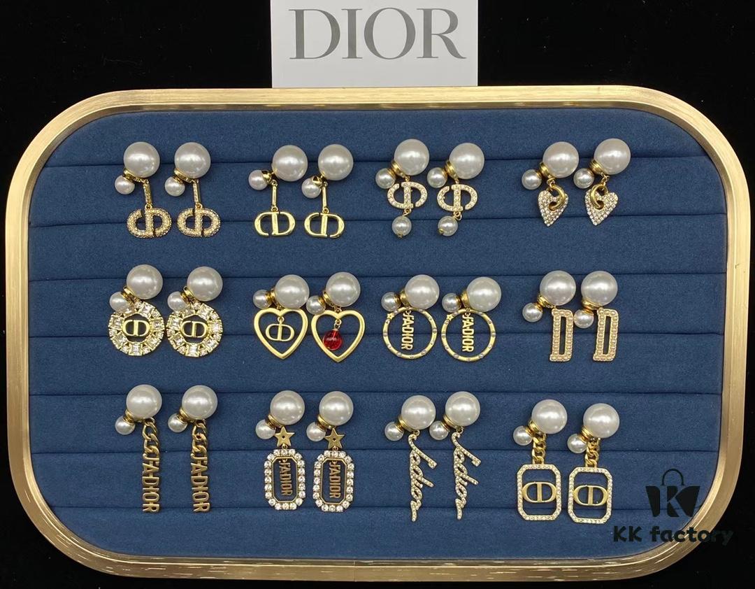 Dior Stud Earrings Collection Set