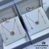 692ff8cf99f2d84055c8e330 Dior Compass Necklace 😊 Victoire de Castellane Reinterprets Mr. Dior's Lucky Star – the Eight-pointed Star – with a Wind Rose Design, Adorned with Intertwined Wheat Sheaves That Swing Playfully on the Chain, Alternating Between a Hardstone Face and a Wind Rose Face