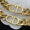 Dior New Letter Fashion Elegant Necklace and Bracelet