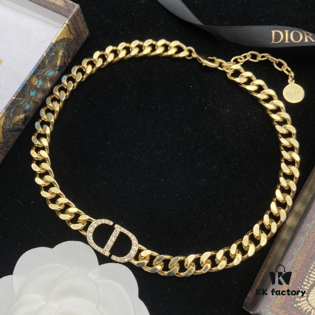 692ff8d999f2d84055c8e343 Dior New Style Letter Diamond-Paved Fashion Necklace and Bracelet