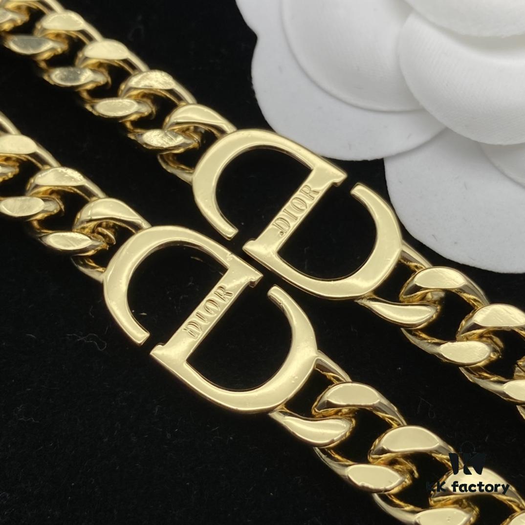 692ff8db99f2d84055c8e347 Dior New Style Letter Diamond-Paved Fashion Necklace and Bracelet